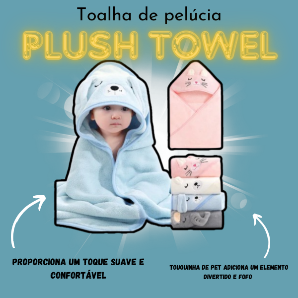 Toalha de pelúcia para bebês